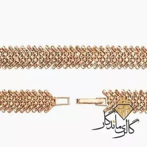 دستبند طلا رزگلد سیما 