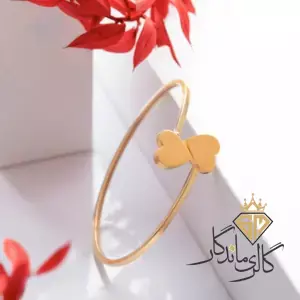 دستبند النگویی قلب ظریف 