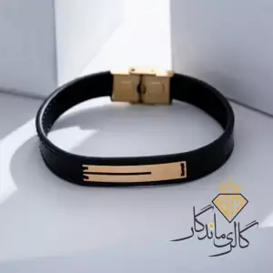 دستبند طلا چرمی سرنا 