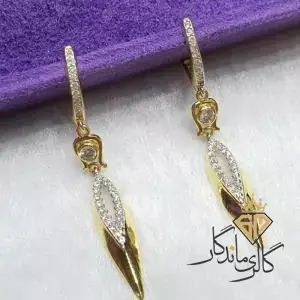 گوشواره آویز طلا 