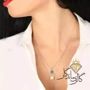 گردنبند طلا دو زنجیره کوبیک