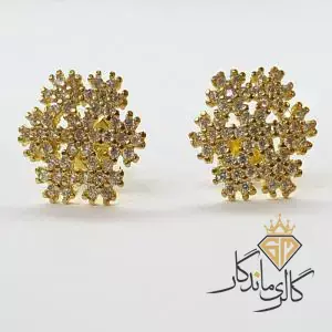 گوشواره طلا میخی برف