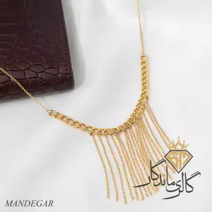 گردنبند طلا شرابه دار