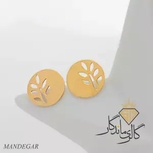 گوشواره طلا میخی برگ