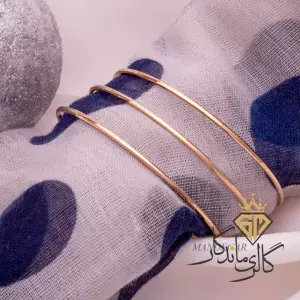 النگو طلا آینه ای یک