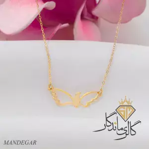 گردنبند طلا طرح پرنده