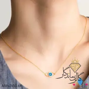 گردنبند طلا چشم نظر آبی