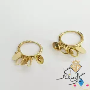 گوشواره طلا دایره روکو