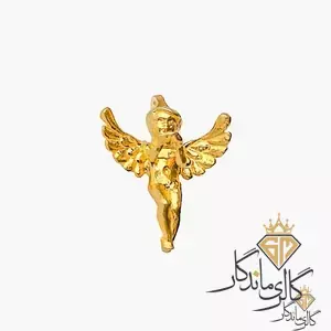 پلاک طلا فرشته زرد