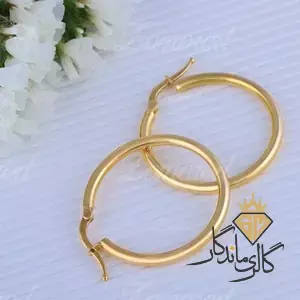 گوشواره طلا حلقه ای ملودیک