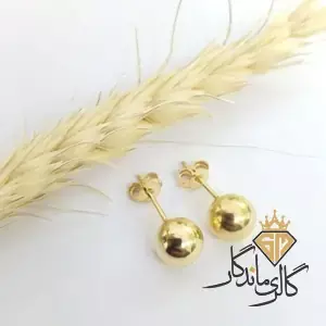 گوشواره طلا میخی براق