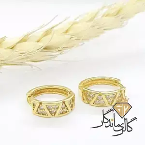 گوشواره طلا زرد مثلث