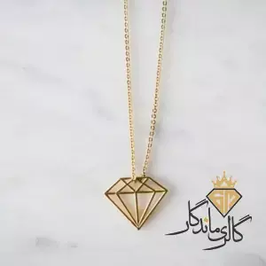 گردنبند طلا تراشه الماس 