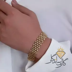 دستبند طلا رولکس زرد چهار رج 