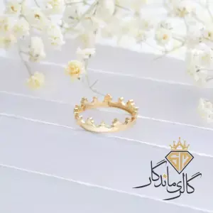 انگشتر طلا زرد تاج 