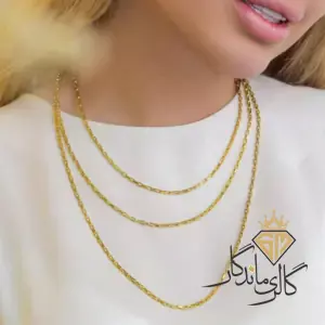 گردنبند طلا فیگارو زرد 