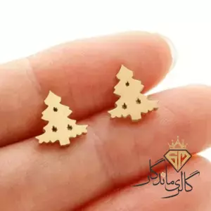 گوشواره طلا میخی کاج